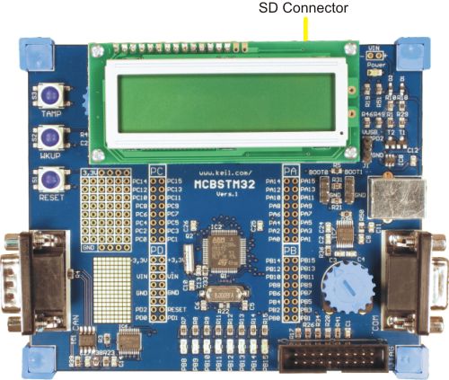 MCBSTM32 Board SD Connector
