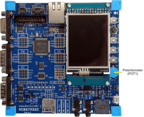 MCBSTM32C Board Potentiometer