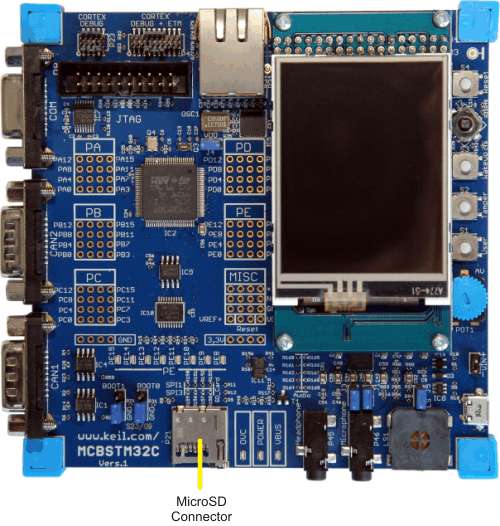 MCBSTM32C MicroSD Connector