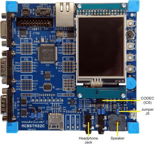 MCBSTM32C Board Speaker