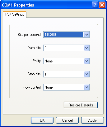 HyperTerm Properties Dialog