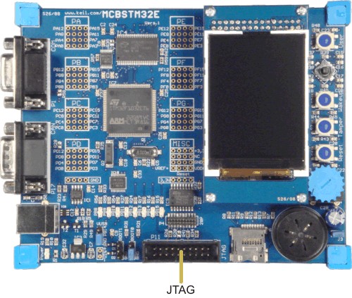 MCBSTM32E Board JTAG Connector