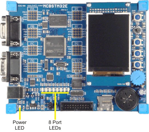 MCBSTM32E Board