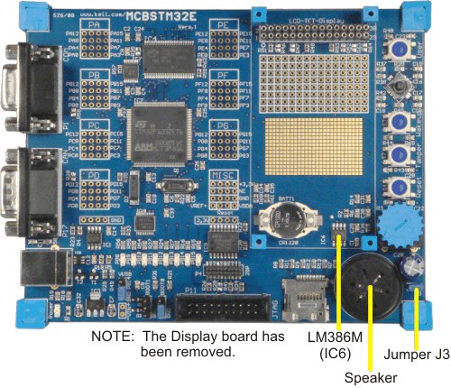 MCBSTM32E Board Speaker