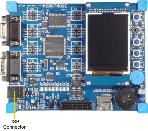 MCBSTM32E USB Connector