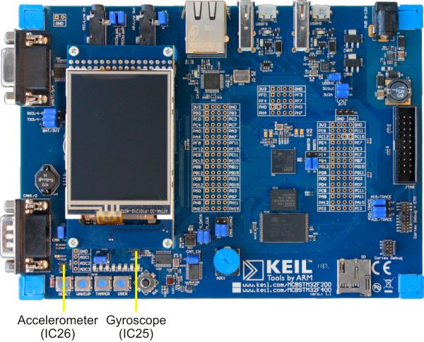 MCBSTM30 Board Accelerometer