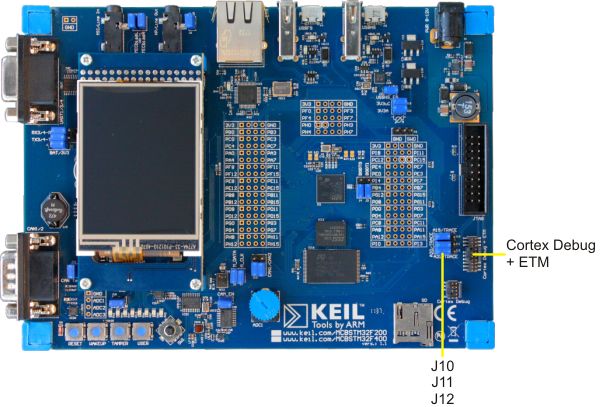 MCBSTM32F200 Board ETM Connector