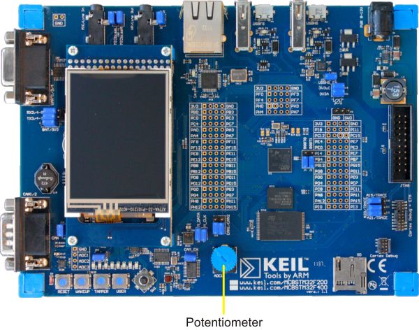 MCBSTM32F200 Board Potentiometer