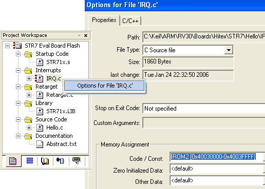 irq options