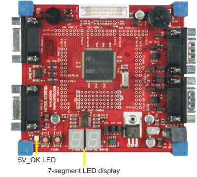 MCBSTR730 Board with 7-segment LED Display