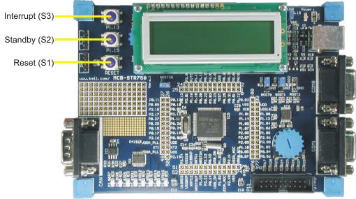 MCBSTR750 Board Buttons