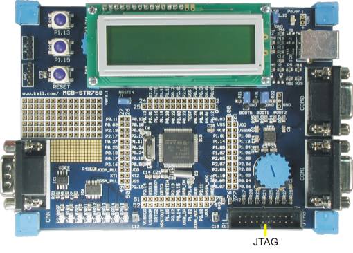 MCBSTR750 Board JTAG connector