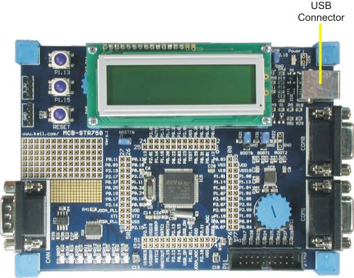 MCBSTR750 Board USB Connector