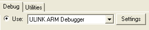 Use: ULINK ARM Debugger