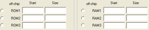 Options for Target - External RAM & ROM