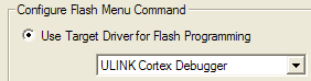 Use Target Driver Option