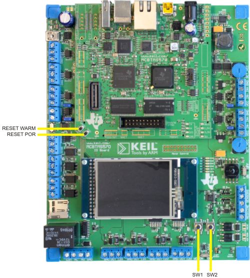 MCBTMS570 Board Buttons
