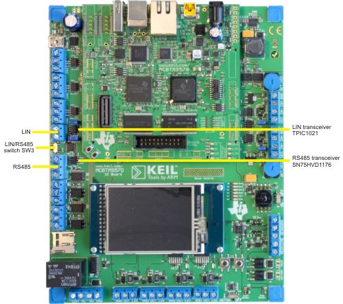 MCBTMS570 Board LIN & RS485 Interface