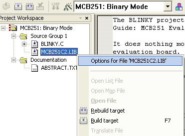 Options dialog