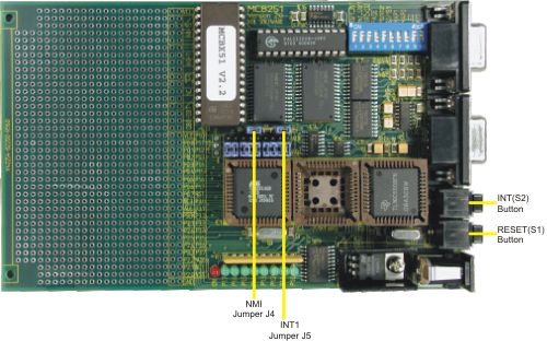 MCBx51 Board Buttons