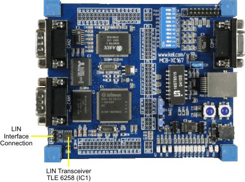 MCBXC167 NET Board LIN Interface