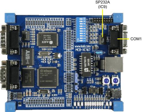 MCBXC167 Board Serial Port