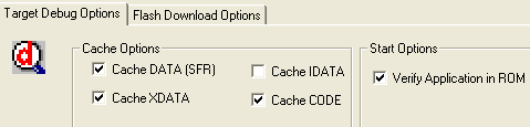 OCDS Target Debug Options