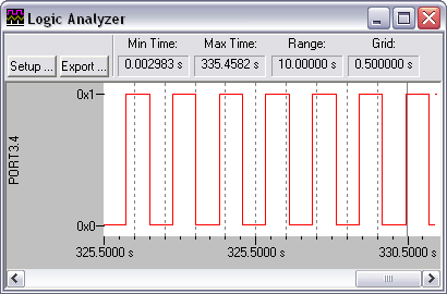 Logic Analyzer Dialog
