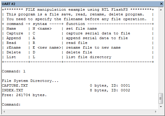 Display Files List