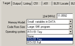 &micro;Vision RTX51 Tiny Configuration