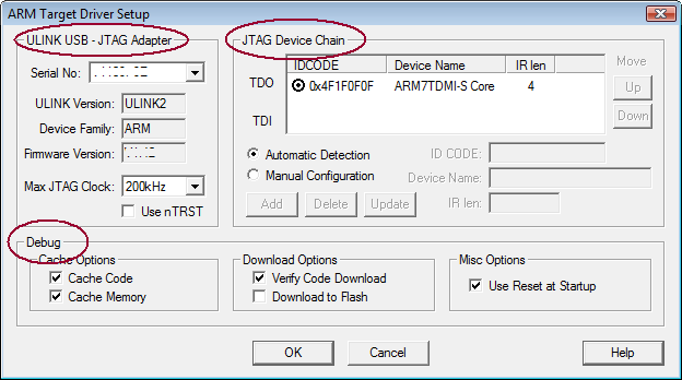 Target Driver Setup