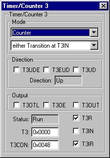 Timer/Counter Peripheral Dialog