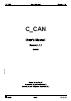 CAN User's Guide for the Silicon Laboratories, Inc. C8051F061