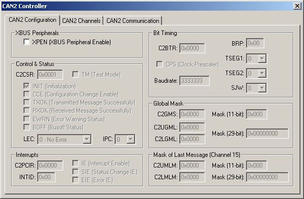 CAN2 Configuration