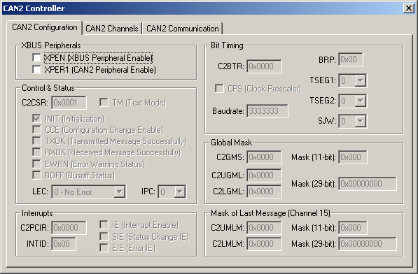 CAN2 Configuration