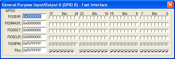 GPIO0 Fast Interface (31-bit)