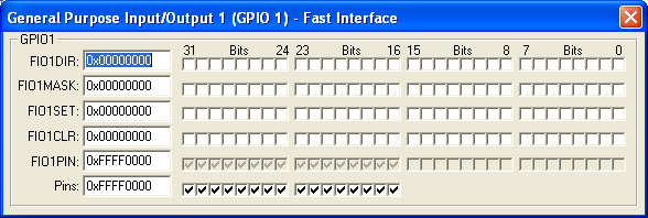 GPIO1 Fast Interface (31-bit)