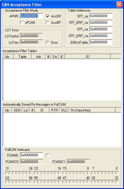 CAN Acceptance Filter