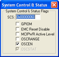 System Control & Status