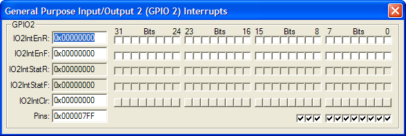 General Purpose Input/Output (GPIO) Interrupts