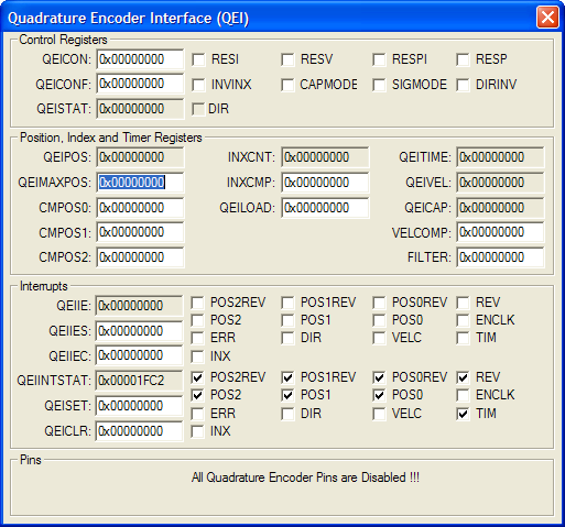 Quadrature Encoder Interface (QEI)