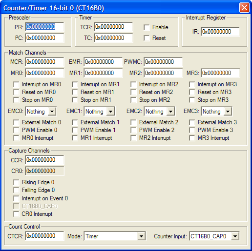 Counter/Timer 16-bit 0