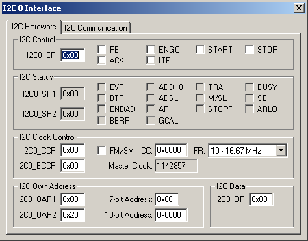 I2C 0 Interface