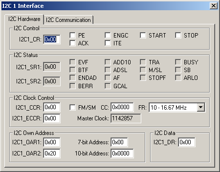 I2C 1 Interface