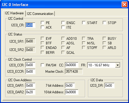 I2C Control 0