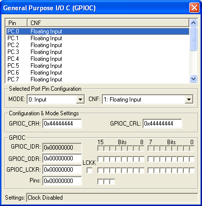 General Purpose I/O C