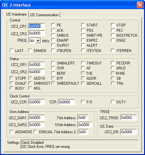 I2C Interface 2 - Hardware