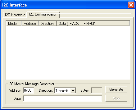I2C Interface - Communication