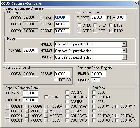 CCU6: Capture/Compare