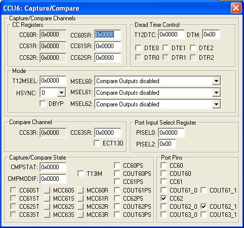 CCU6 Capture Compare